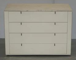 Pamono German Marble Topped Chest of and Bedside Drawers from Interlubke, Set of 3 Best