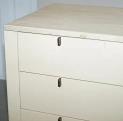 Pamono German Marble Topped Chest of and Bedside Drawers from Interlubke, Set of 3 Best