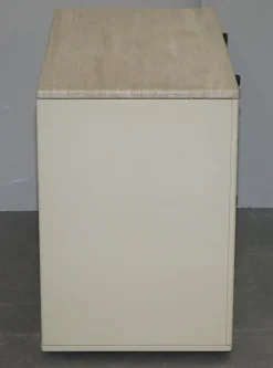 Pamono German Marble Topped Chest of and Bedside Drawers from Interlubke, Set of 3 Best