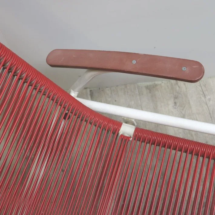 Pamono German Metal and Plastic Garden Chair from Henkel Ideal, 1970s New