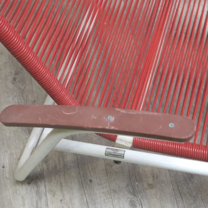 Pamono German Metal and Plastic Garden Chair from Henkel Ideal, 1970s New