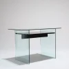 Pamono Glass and Wood Desk from Artelano, 1980s Clearance