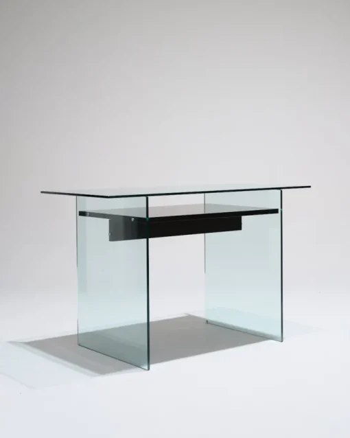 Pamono Glass and Wood Desk from Artelano, 1980s Clearance