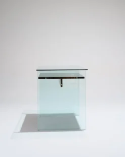 Pamono Glass and Wood Desk from Artelano, 1980s Clearance