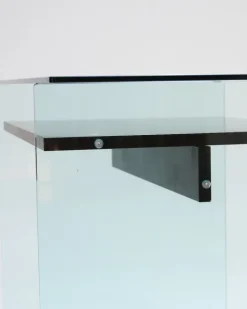 Pamono Glass and Wood Desk from Artelano, 1980s Clearance