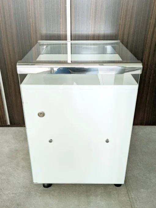 Pamono Glass, Painted Wood and Chrome-Plated Metal Desk by Gallotti e Radice, 1990s Best