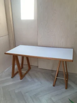 Pamono Goldenrod Architecture Desk, 1970s Sale