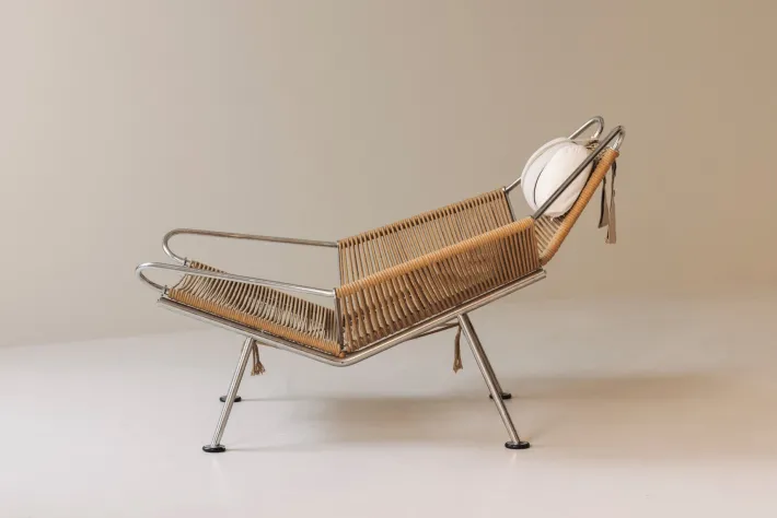 Pamono Gorgeous Flag Halyard Lounge Chair by Hans Wegner for PP Møbler Best