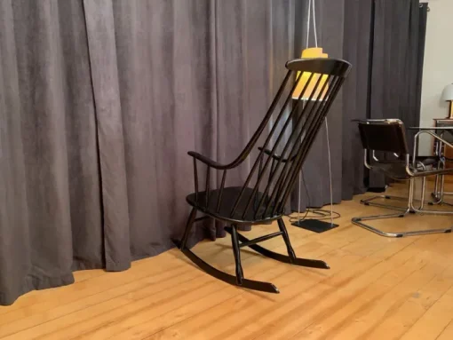 Pamono Grandessa Rocking Chair by Lena Larsson for Nesto, Sweden, 1960s Hot