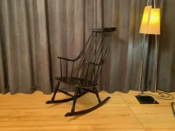 Pamono Grandessa Rocking Chair by Lena Larsson for Nesto, Sweden, 1960s Hot