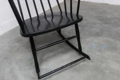 Pamono Grandessa Rocking Chair in Black Beech attributed to Lena Larsson for Nesto, 1960s Best