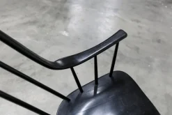 Pamono Grandessa Rocking Chair in Black Beech attributed to Lena Larsson for Nesto, 1960s Best