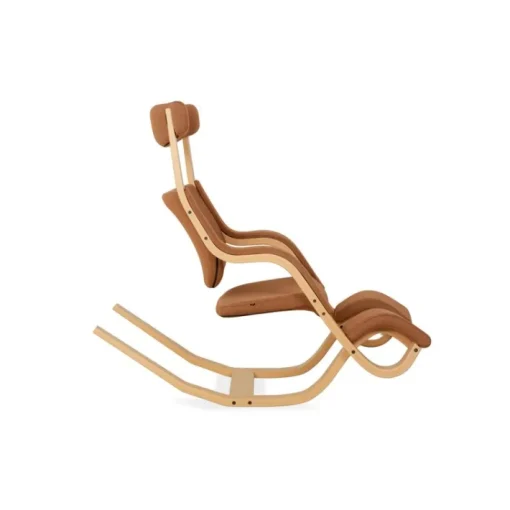 Pamono Gravity Balans Rocking Chair in Brown Fabric by Peter Opsvik for Varier Best