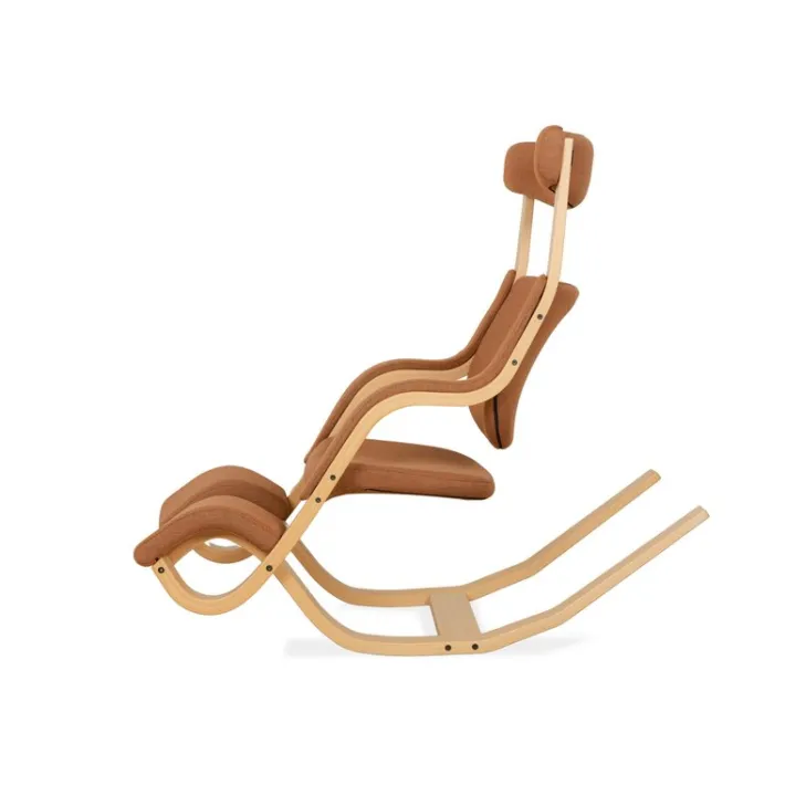 Pamono Gravity Balans Rocking Chair in Brown Fabric by Peter Opsvik for Varier Best