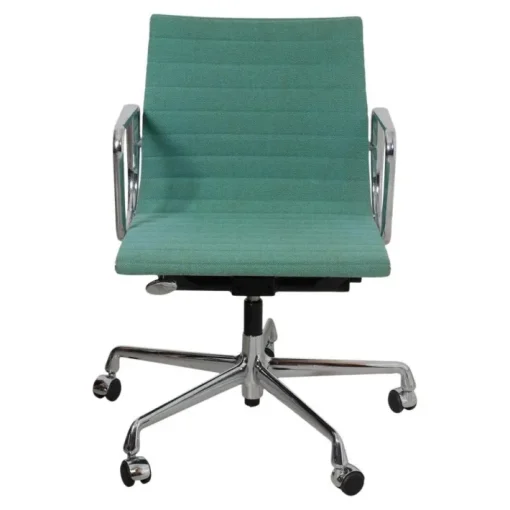 Pamono Green Fabric and a Chrome Ea-117 Office Chair by Charles Eames for Vitra Online