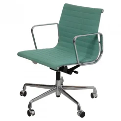 Pamono Green Fabric and a Chrome Ea-117 Office Chair by Charles Eames for Vitra Online