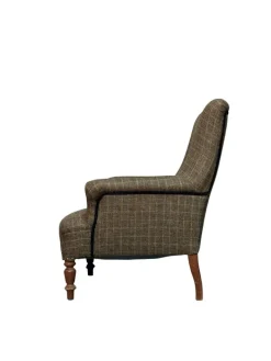 Pamono Green Wool Armchair, 1920s Discount