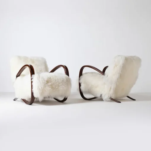 Pamono H-269 Lounge Chairs by Jindrich Halabala, Czechoslovakia, 1950s, Set of 2 Outlet