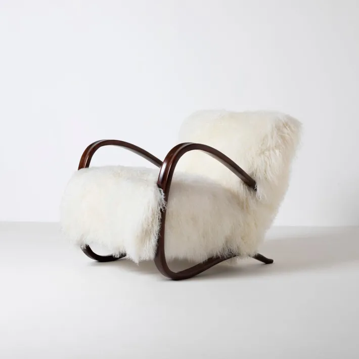 Pamono H-269 Lounge Chairs by Jindrich Halabala, Czechoslovakia, 1950s, Set of 2 Outlet