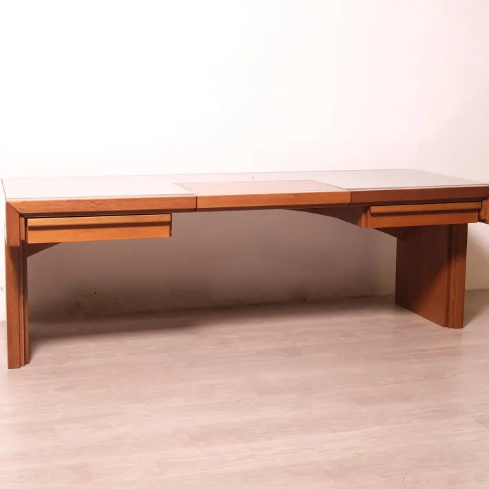 Pamono Handcrafted Wooden Desk, 1970s New