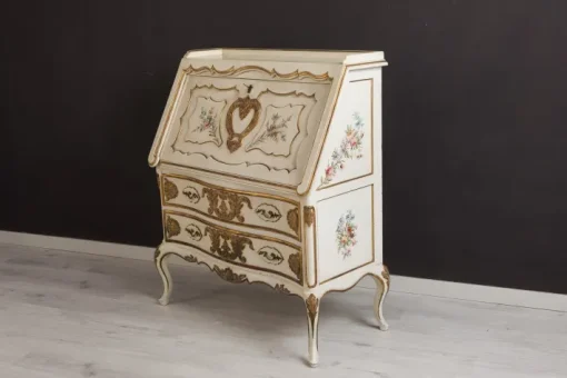 Pamono Hand-Painted and Gilded Secretaire, 1950s Clearance