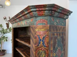 Pamono Hand-Painted Farmers Shelf, Bookcase, Tyrol Farmers Box, Riders Box G2030 New