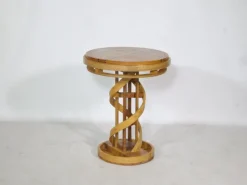Pamono Helix Side Table in Cherrywood, 1980s Outlet