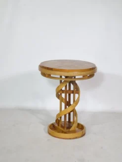 Pamono Helix Side Table in Cherrywood, 1980s Outlet