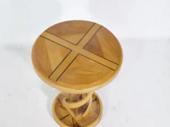 Pamono Helix Side Table in Cherrywood, 1980s Outlet