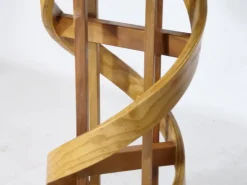 Pamono Helix Side Table in Cherrywood, 1980s Outlet