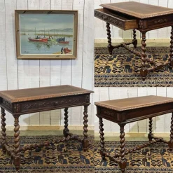 Pamono Henry II Oak Desk, Early 20th Century Hot