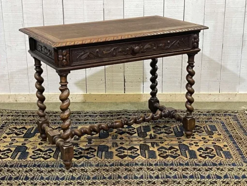 Pamono Henry II Oak Desk, Early 20th Century Hot