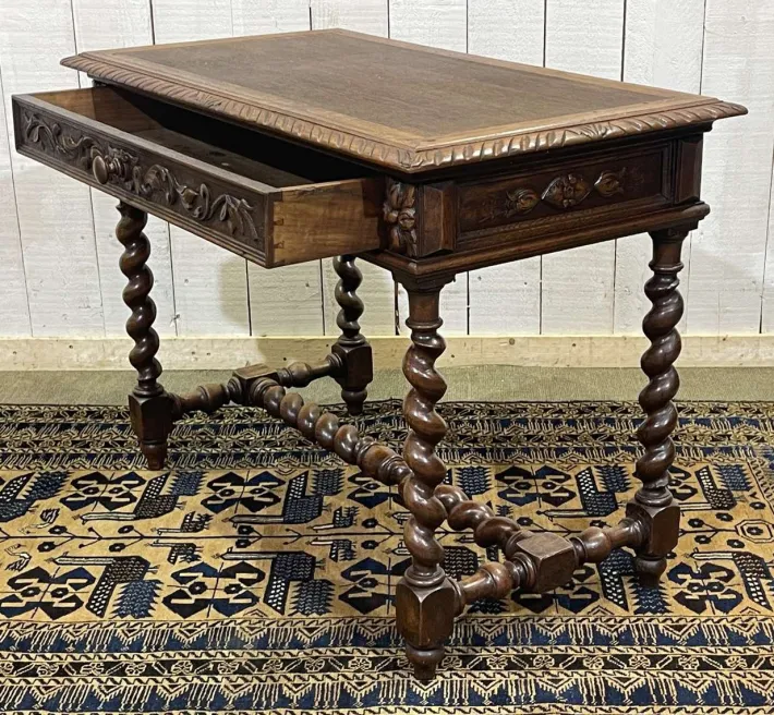 Pamono Henry II Oak Desk, Early 20th Century Hot