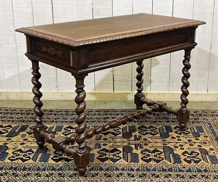 Pamono Henry II Oak Desk, Early 20th Century Hot