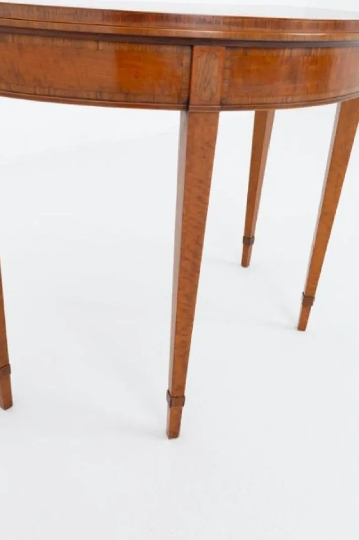 Pamono Hepplewhite Revival Games Table in Satinwood, 1900s Outlet
