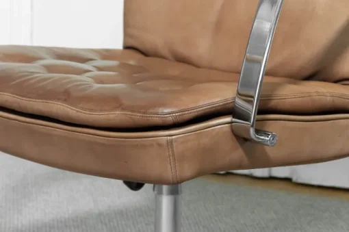 Pamono Hercules Desk Chairs in Leather by Kenneth Bergenblad for Dux, Sweden, 1970s, Set of 2 Discount