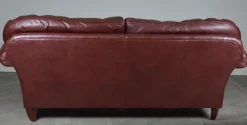 Pamono Heritage 3-Seater Brown Leather Mortimer Sofa with Castors by Laura Ashley