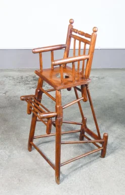 Pamono High Chair Childrens Potty in Walnut Wood Clearance