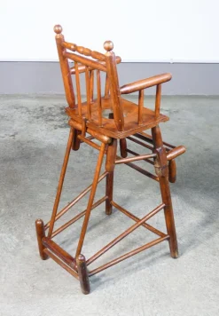 Pamono High Chair Childrens Potty in Walnut Wood Clearance