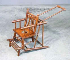 Pamono High Chair Childrens Potty in Walnut Wood Clearance