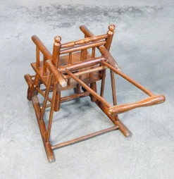 Pamono High Chair Childrens Potty in Walnut Wood Clearance