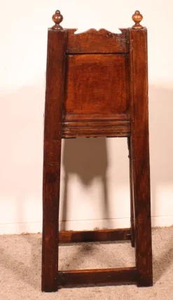 Pamono High Period Children's Chair in Oak, 17th Century New