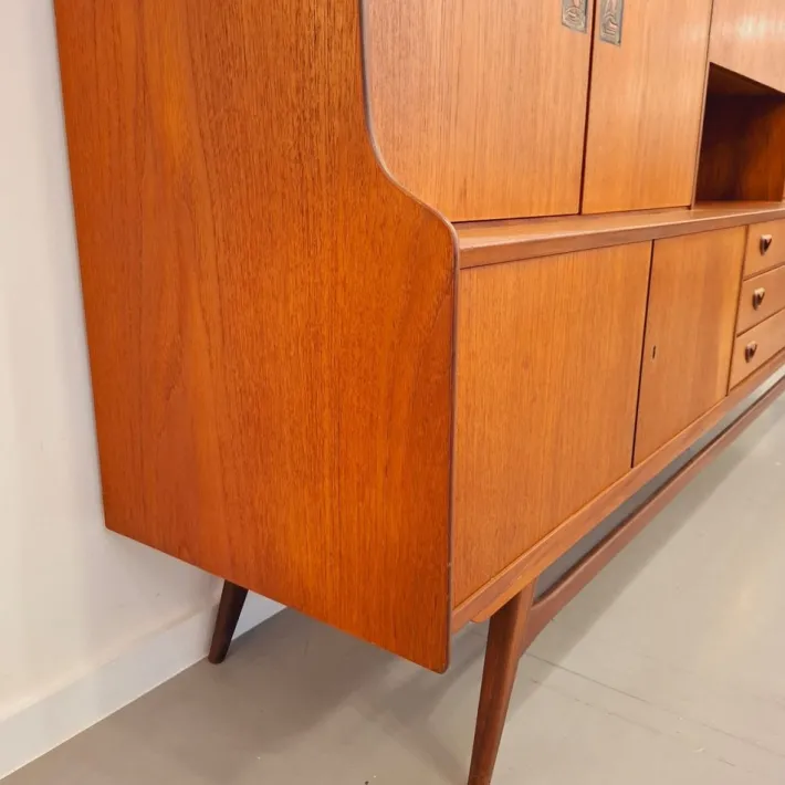 Pamono Highboard by Louis Van Teeffelen for Wébé, 1960s Best