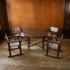 Pamono Hollywood Outdoor Garden Set by Carlo Hauner for Reguitti, Italy, 1970s, Set of 5 Discount