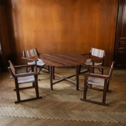 Pamono Hollywood Outdoor Garden Set by Carlo Hauner for Reguitti, Italy, 1970s, Set of 5 Online