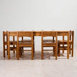 Pamono Hongisto Dining Set by Ilmari Tapiovaara for Laukaan Puu, Set of 7 Outlet