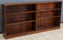 Pamono Horizontal Rosewood Bookcase, Denmark, 1960s Sale
