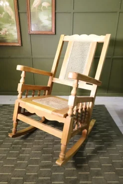 Pamono Indonesian Teak Rocking Chair Sale