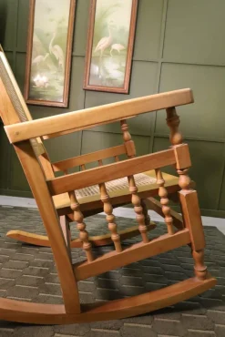 Pamono Indonesian Teak Rocking Chair Sale