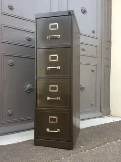 Pamono Industrial Archiving Cabinet from Strafor, 1930s Clearance